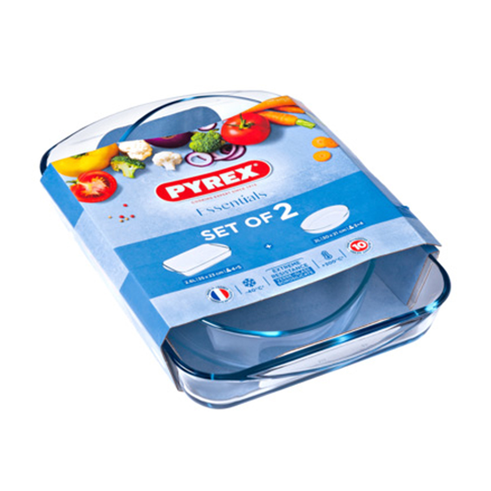 Набір форм для запікання PYREX Essentials, 2 шт (900S030)